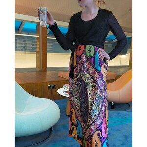 Maxi dress long gown - vintage 1960s